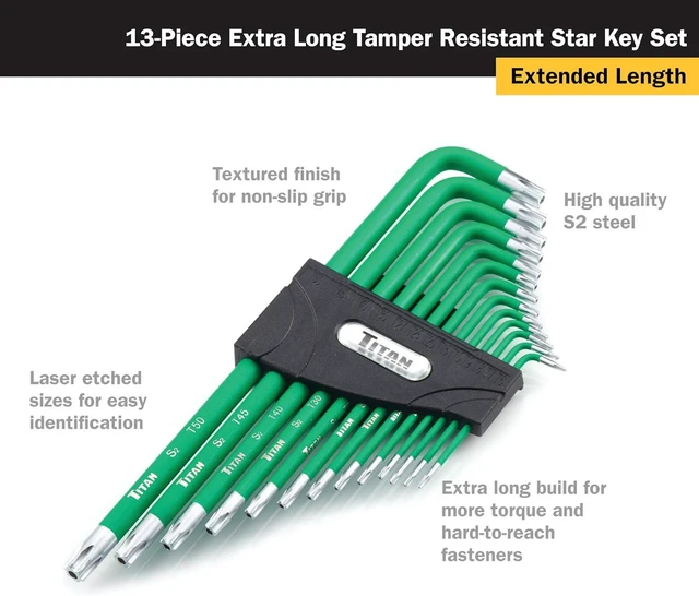 Alt view image 5 of 7 - 12763 35-Piece Hex Key Set, Star, Metric & SAE