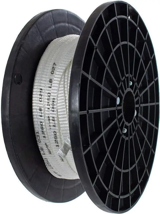 Alt view image 2 of 2 - Woven Polyester Cable Pulling Tape  Printed White Conduit Electric Mule Tape Professional Pull Tape  Electric Installations, Networks, Cables, Fiber Optic (1/2 Inch x 500 Feet)
