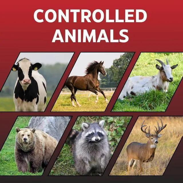 Alt view image 5 of 7 - Electric Fence Charger for Large Pastures | Red Sizzle 62M | Plug in Electric Fence Energizer | 6.5 Joule | Strong Electric Fence for Livestock or Keep Out Bear, Deer, and More
