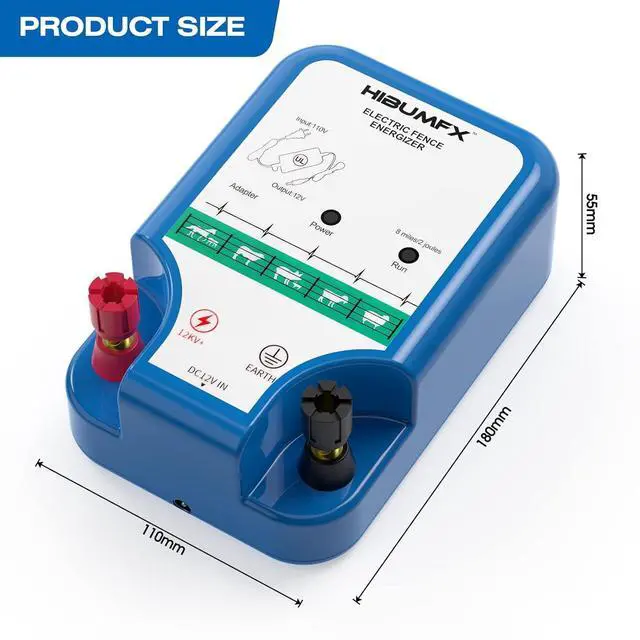 Alt view image 3 of 7 - P4 Plus Electric Fence Energizer Plus Copper Ground Rod and Spool Aluminum Wire for Containing Dogs, Livestock and Preventing Wild Animals Intruding (P4 Plus Electric Fence Energizer Kit)