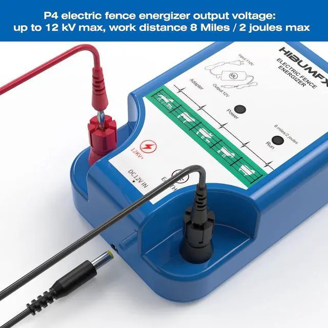 Alt view image 5 of 7 - P4 Plus Electric Fence Energizer Plus Copper Ground Rod and Spool Aluminum Wire for Containing Dogs, Livestock and Preventing Wild Animals Intruding (P4 Plus Electric Fence Energizer Kit)