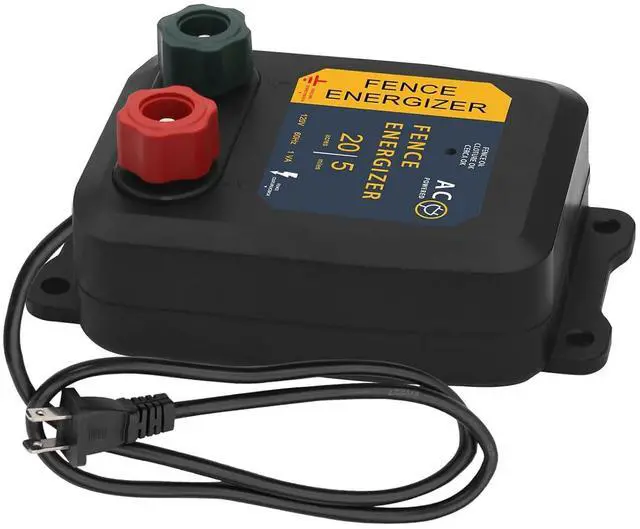 Alt view image 2 of 7 - PE5 Electric Fence Energizer 0.20 Joule,20 Acres,Livestock Fence Chargers for Containing Pets and Preventing Wild Animals Intruding