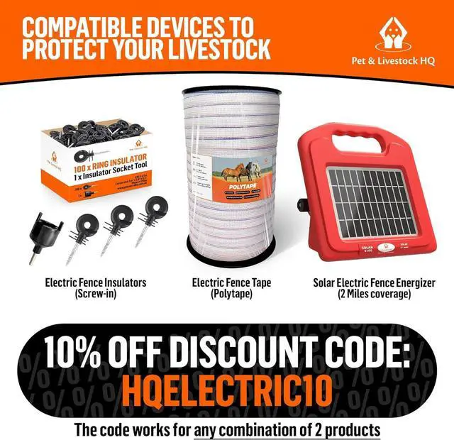 Alt view image 2 of 7 - Solar Electric Fence Charger 5 Mile - Solar Powered Energizer for Livestock - Low Impedance Solar Fencer Battery Powered