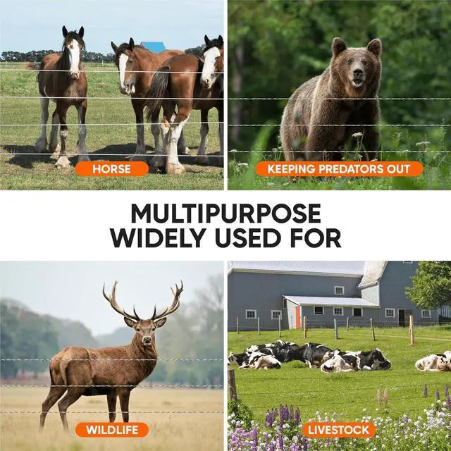 Alt view image 7 of 7 - Solar Electric Fence Charger 5 Mile - Solar Powered Energizer for Livestock - Low Impedance Solar Fencer Battery Powered
