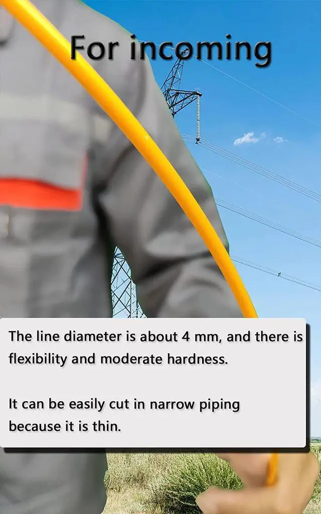 Alt view image 3 of 7 - Fish Tape Steel Wire Puller 1/6inch 200-Foot With a wire storage caseWire-through tool Twist-shaped wire for wiring,and incoming lines in the attic, etc Dual Range for Broad Application[4mm 200-Foot]