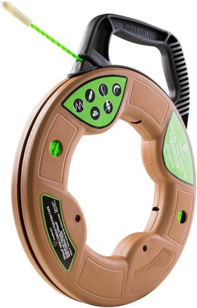 Alt view image 4 of 4 - FTSP45-125NCT Simpull Electrical Fish Tape with Non-Conductive Tip; Large Case; Two Leader Options; Spiral Extruded Polymer; Extremely Flexible; 4.5mm x 125 Feet