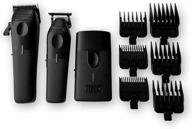 Alt view image 3 of 4 - Play ber Hair Clippers for Men 7500 RPM with Rubber Grips (Blackout 3 Set)