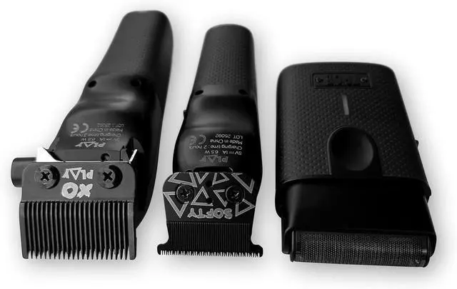 Alt view image 4 of 4 - Play ber Hair Clippers for Men 7500 RPM with Rubber Grips (Blackout 3 Set)