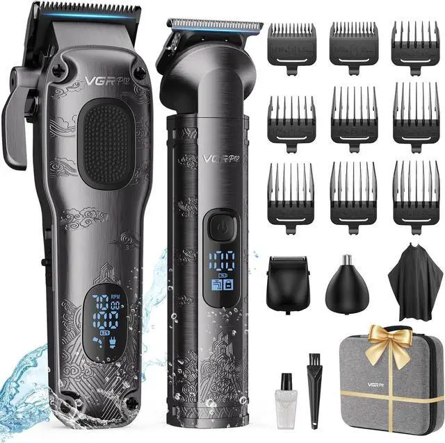 Main image of Hair Clippers for Men Professional, Cordless Hair Clippers for Hair Cutting, Mens Clippers and Trimmers Set, Electric Hair Trimmer for Men with Packa Box