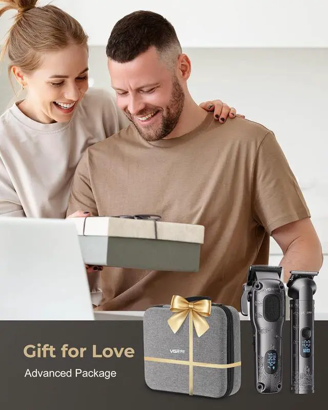 Alt view image 7 of 7 - Hair Clippers for Men Professional, Cordless Hair Clippers for Hair Cutting, Mens Clippers and Trimmers Set, Electric Hair Trimmer for Men with Packa Box