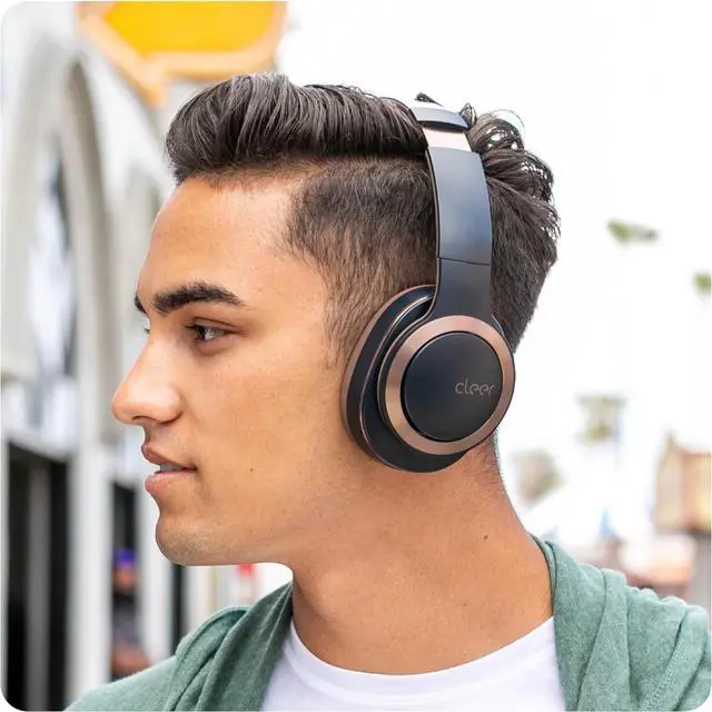 Alt view image 7 of 7 - Enduro ANC Noise Cancelling Over the Ear Bluetooth Headphones with Mic, 60 Hrs Playtime, Noise Canceling, Ambient EQ Modes, Hi-Res Audio, Deep Bass, Multi-Point Connect, Bluetooth 5.0, Dark Navy