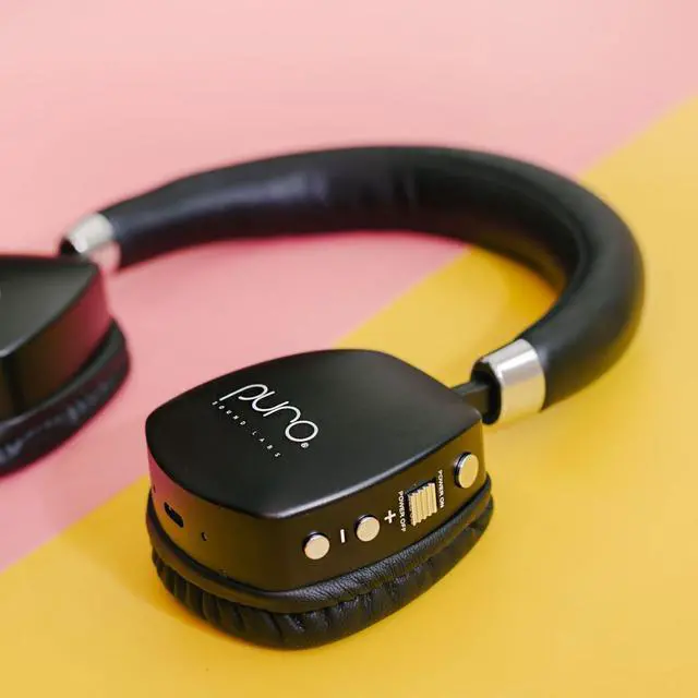 Alt view image 6 of 7 - PuroQuiet Plus Volume Limited On-Ear Active Noise Cancelling Bluetooth Headphones Lightweight Headphones for Kids with Built-in MicrophoneSafer Sound Studio-Grade Quality (Black)