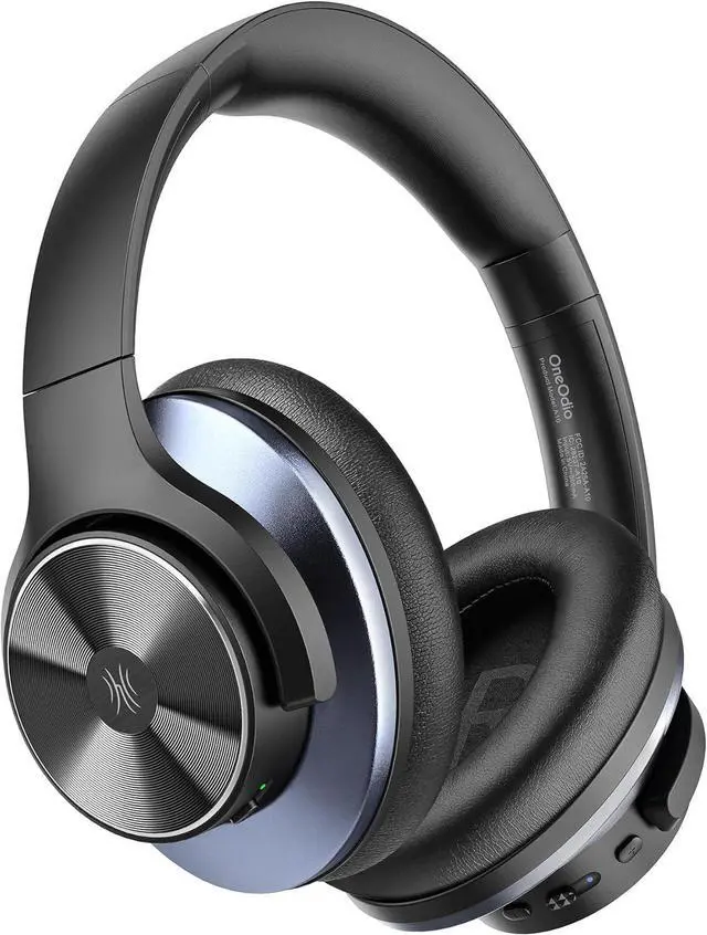 Main image of A10 Hybrid Active Noise Cancelling Headphones, Hi-Res Audio, 50H Playtime with Speed Char, Travel Case, Wireless/Wired, Built-in Mic, Bluetooth Over Ear Headphones for Work Travel