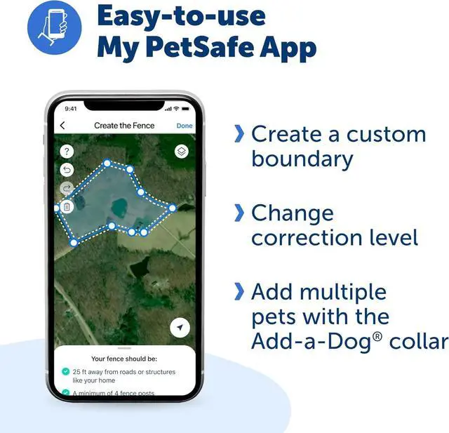 Alt view image 4 of 7 - Guardian GPS Dog Fence  No Subscription  Create Your Own Wireless Fence for Dogs  for Yards 3/4 Acres or Larr  World's Safest GPS Dog Fence Tech  New, Redesigned Collar