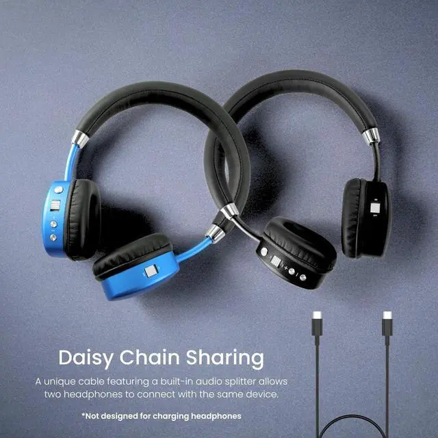 Alt view image 5 of 7 - PuroQuiet Plus Volume Limited On-Ear Active Noise Cancelling Bluetooth Headphones Lightweight Headphones for Kids with Built-in MicrophoneSafer Sound Studio-Grade Quality (Black)