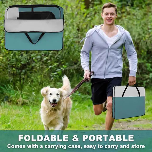 Alt view image 4 of 7 - Dog Playpen, Portable Pet Play Pen for Cat, Puppies, Rabbits, Chickens, Foldable Lar-Capacity Pet Tent for Indoor/Outdoor Travel Camping Blue