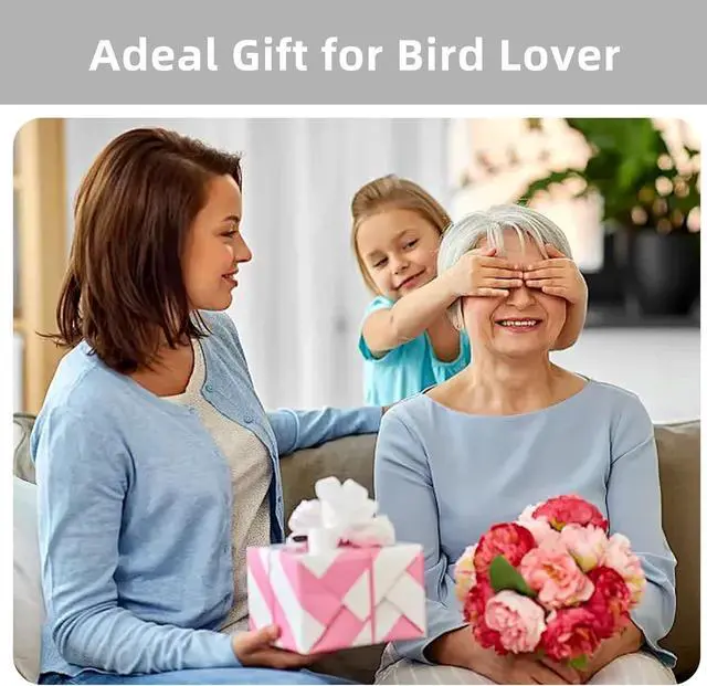 Alt view image 7 of 7 - ® Smart Bird Feeder with Camera, 2.4G/5G Wi, 2.5K Video Birds Feeder with Solar Panel, AI Identify, Live View, Capture Bird Video, Instant Arrival Alerts, Ideal Gift for Father's Day
