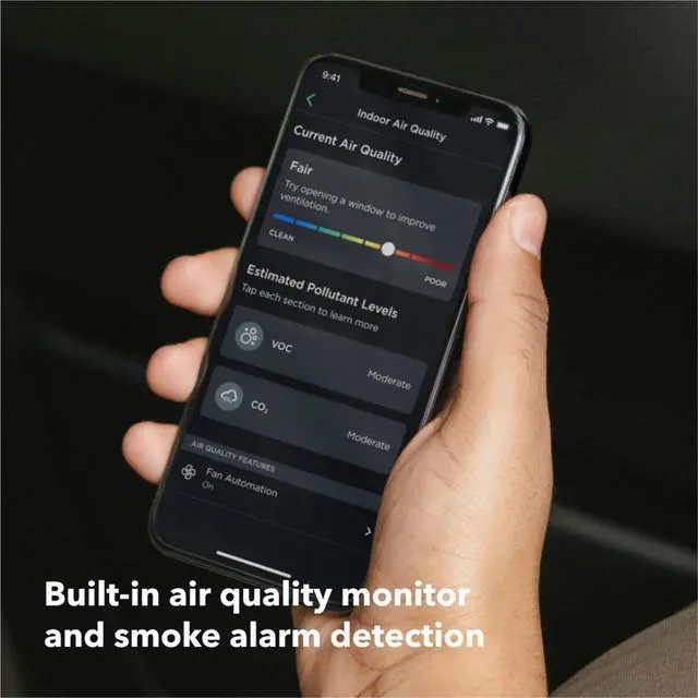 Alt view image 3 of 7 - Smart Thermostat Premium with Smart Sensor and Air Quality Monitor - Programmable Wi Thermostat - Works with Siri, Alexa,  Assistant