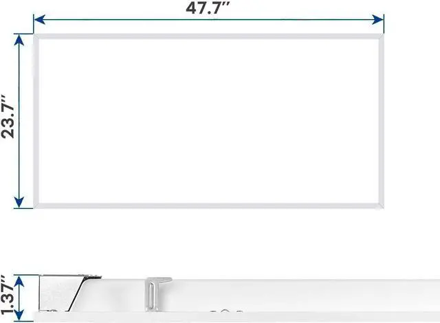 Alt view image 5 of 5 - 2x4 FT LED Light Flat Panel, 40/50/60W, Color Temperature Selectable 3K | 4K | 5K, Dimmable Recessed Drop Ceiling Lights, 5000/6250/7500 Lumens, Lay xture Ofce (2X4 FT LED 16 Pack)