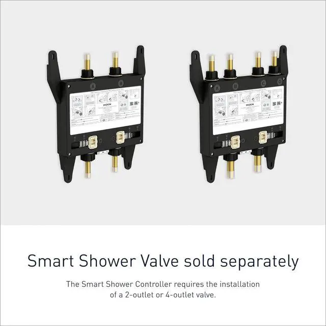 Alt view image 4 of 6 - Terra Bei Smart Shower 4-Outlet Digital Shower System Controller for Thermostatic Shower Valve, TS3304TB