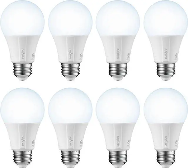 Main image of Zigbee Smart Light Bulbs, Smart Hub Required, Works with SmartThings and Echo with built-in Hub, Voice Control with Alexa and  Home, Daylight 60W Equivalent A19 Alexa Light Bulb, 8 Pack