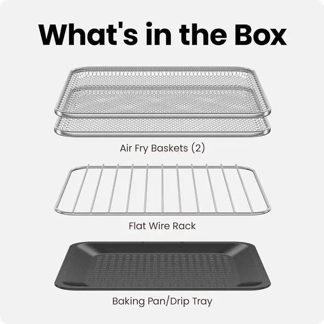 Alt view image 6 of 7 - Chefman Air Fryer Toaster Oven Combo, 15 Qt. Countertop Oven for Quick & Healthy Meals, Bake, Broil, Air Fry, Toast, and Bagel Functions, 450°F Max Temp, 4 Slice Toaster Oven Air Fryer Combo  Black