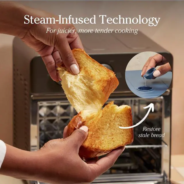 Alt view image 5 of 6 - Our Place Wonder Oven | 6-in-1 Air Fryer & Toaster Oven with Steam Infusion | Compact, Countertop Friendly, Fast Preheat, Multifunctional | Air Fry, Toast, Roast, Bake, Reheat & Broil | Steam