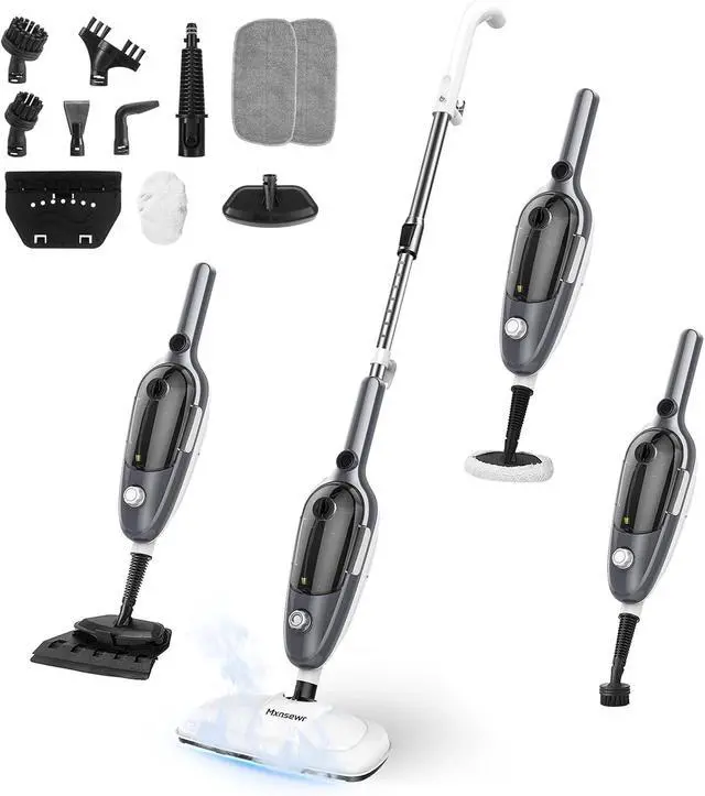 Main image of Steam Mop - All-in-one Powerful Handheld Steam Cleaner Detachable Floor Steamer with 11 Accessories, MultiPurpose Steamer for Hardwood Floors, Clothes,Windows,Tiles,Furniture,Carpet, Whole Home Use
