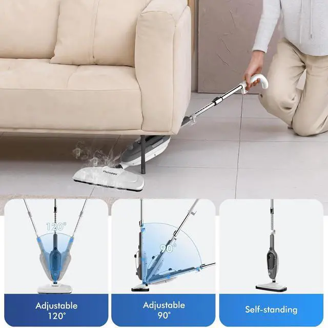Alt view image 4 of 7 - Steam Mop - All-in-one Powerful Handheld Steam Cleaner Detachable Floor Steamer with 11 Accessories, MultiPurpose Steamer for Hardwood Floors, Clothes,Windows,Tiles,Furniture,Carpet, Whole Home Use