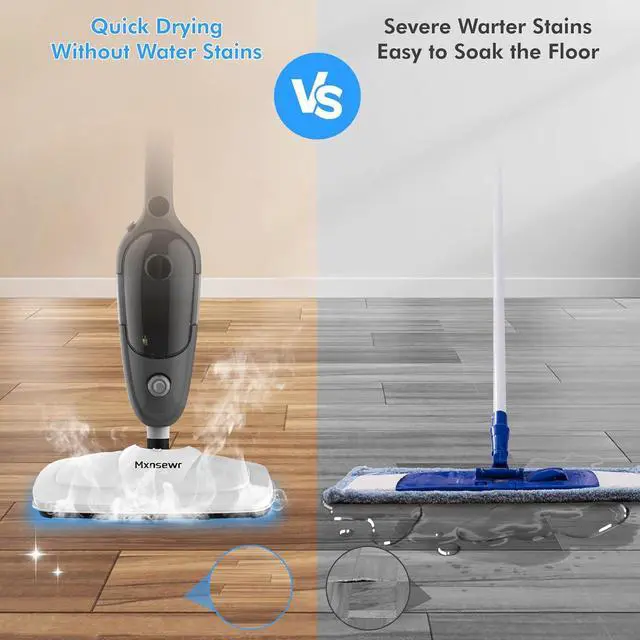 Alt view image 6 of 7 - Steam Mop - All-in-one Powerful Handheld Steam Cleaner Detachable Floor Steamer with 11 Accessories, MultiPurpose Steamer for Hardwood Floors, Clothes,Windows,Tiles,Furniture,Carpet, Whole Home Use
