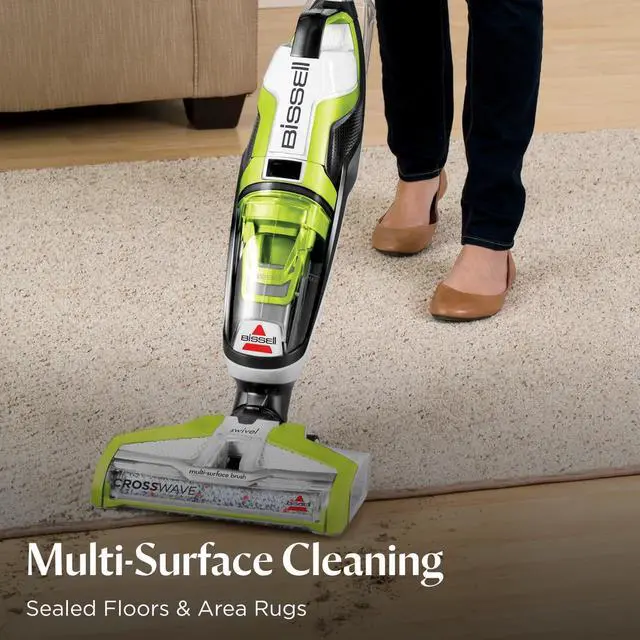 Alt view image 3 of 6 - Crosswave Turbo Vacuum Mop All in One Wet and Dry Vac Combo Hard Floor & Area Rug Cleaner, 3888A