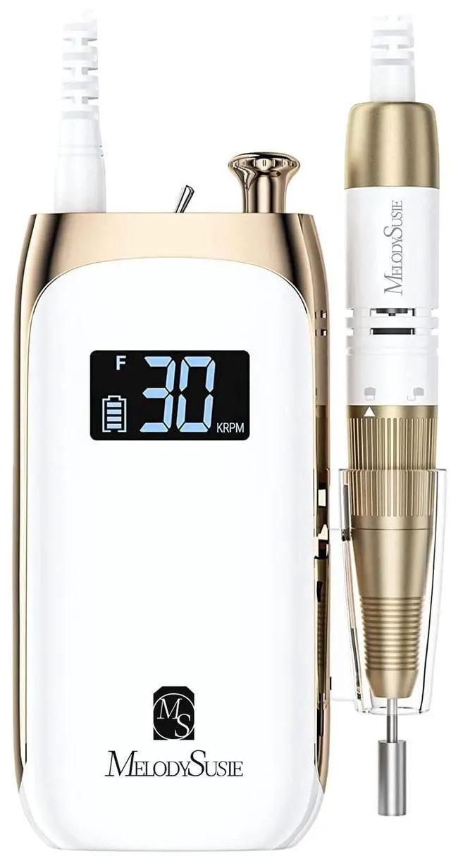 Main image of Nail Drill Machine, Electric Nail le Professional for Acrylic Nail, Recharable Cordless Portable E le 6 Nail Drill Bit Set, SR3 Jade