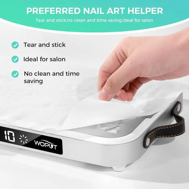 Alt view image 4 of 7 - Professional Nail Dust Collector, 1600PA Portable, 10 Speeds, Disposable lter Papers (30 Pcs), Matte White, Modern, Lightweight, Nail Vacuum for Home & Salon-White