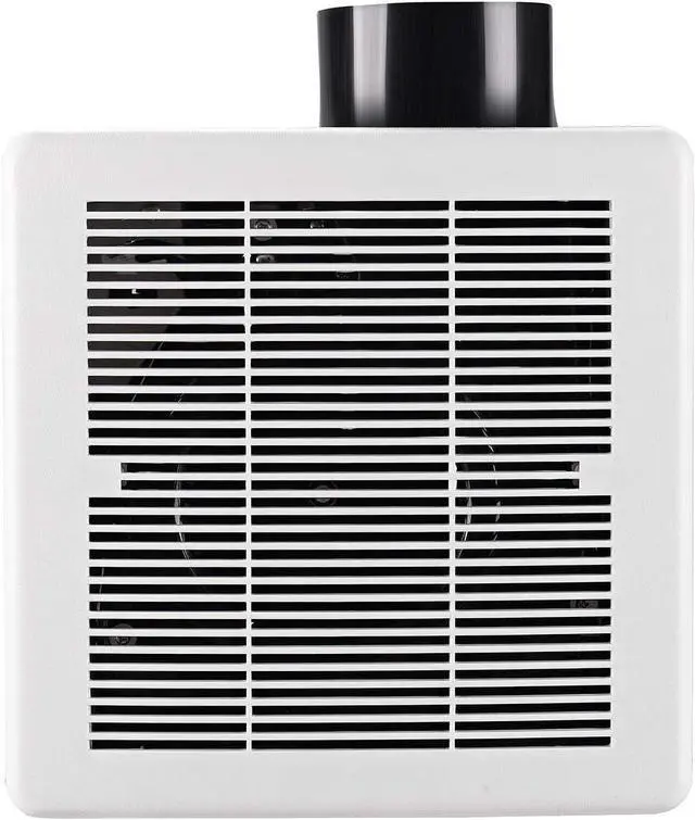 Alt view image 7 of 7 - Bathroom fan 110 CFM, 1.2Sone No Attic access Needed Installation,Very Quiet Bath Ventilation and Exhaust Fan, Ceiling Mounted Fan,White Plastic Grille