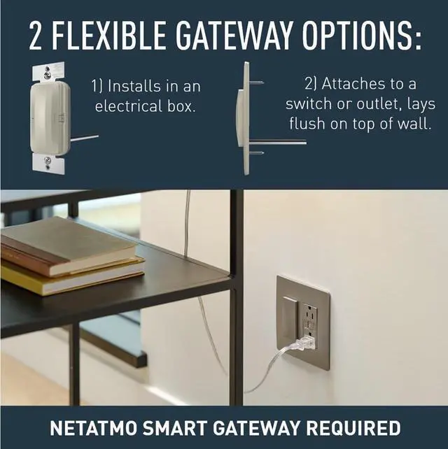 Alt view image 3 of 7 - Legrand Radiant WNRL50NI Smart Tru-Universal Dimmer with Netatmo, Compatible Alexa, Google Assistant & Apple it, Nickel (1 Count) by DT