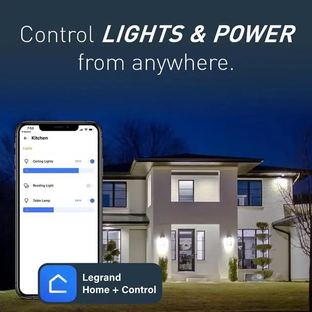 Alt view image 2 of 7 - Legrand Radiant WNRL50NI Smart Tru-Universal Dimmer with Netatmo, Compatible Alexa, Google Assistant & Apple it, Nickel (1 Count) by DT