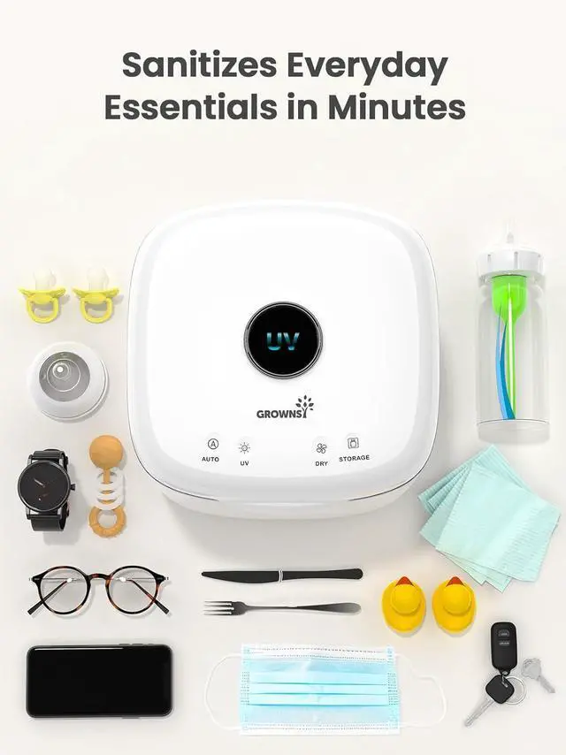 Alt view image 5 of 6 - UV Sanitizer and Dryer, 4in1 Cleaner Sanitizing Machine Box Household for Baby Bottles Toys Clothes Stuff, Family Toothbrush Beauty Tools Phone by DT