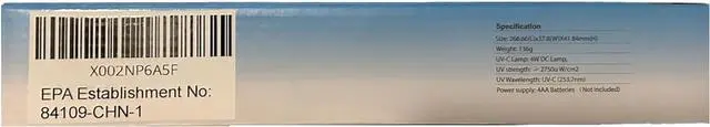 Alt view image 4 of 4 - UV Sanitizer Wand - Portable Light Sanitzer for Room and Travel 99.99% Ultraviolet Sanitizing Light, Handheld Lamp by DT