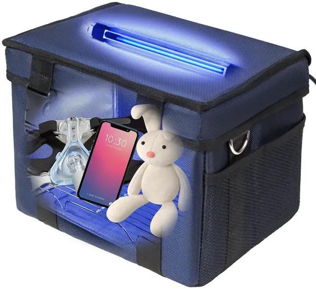Main image of UV Sanitizer Box, 12L Portable Sanitizing and Cleaning Machine with 3-Ll Timer, Foldable Cleaner Box for Toys, Mask, Towel, Key Baby Bottle, Etc. Ozone Free  by DT