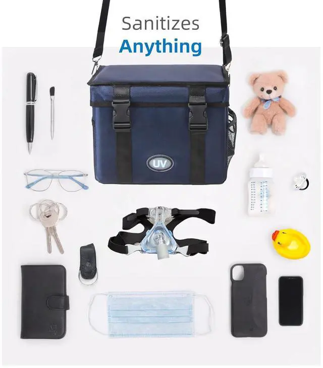 Alt view image 3 of 7 - UV Sanitizer Box, 12L Portable Sanitizing and Cleaning Machine with 3-Ll Timer, Foldable Cleaner Box for Toys, Mask, Towel, Key Baby Bottle, Etc. Ozone Free  by DT