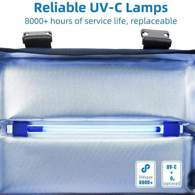Alt view image 4 of 7 - UV Sanitizer Box, 12L Portable Sanitizing and Cleaning Machine with 3-Ll Timer, Foldable Cleaner Box for Toys, Mask, Towel, Key Baby Bottle, Etc. Ozone Free  by DT