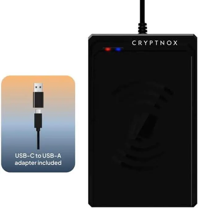 Main image of Contactless Smart Card Reader  ISO 14443 & Mifare® Compliant | USB Type-C and Type-A Connectivity Secure Authentication for E-Payments, E-Commerce, Access Control More by DT