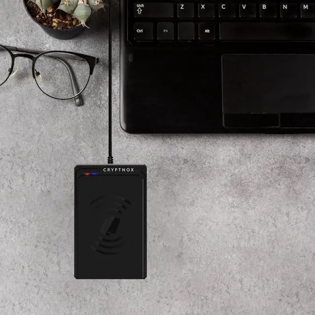 Alt view image 6 of 6 - Contactless Smart Card Reader  ISO 14443 & Mifare® Compliant | USB Type-C and Type-A Connectivity Secure Authentication for E-Payments, E-Commerce, Access Control More by DT