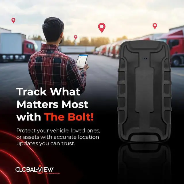 Alt view image 2 of 7 - Global View Hidden Magnetic GPS Tracker  Real-Time Car Tracker, Subscription Required Quick Setup, Backing, Fleet Tracking Device Software, Long Battery Life, Geofence, Speed Alert by DT
