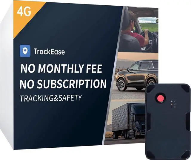 Main image of GPS Tracker for Vehicles No Monthly Fee, Subscription, Long Battery Life, 4G SIM Card and Data Included, Trip History, GeoFence, Driving Alerts by DT