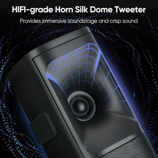 Alt view image 2 of 7 - Sound Bar for Smart TV with Subwoofer, 100W Detachable Soundbar Home Theater Surround System Horn Tweeter, Adjustable Bass and HDMI-ARC/Bluetooth Optical/AUX/Connection by DT