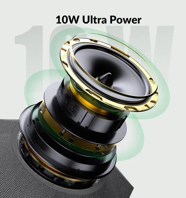 Alt view image 3 of 7 - Conference Speaker and Microphone, 360° Voice Pickup, AI Noise Reduction, USB/Bluetooth 10W Powerful Speakerphone w/Daisy Chain for 20 People Large Call Meeting Zoom Teams by DT