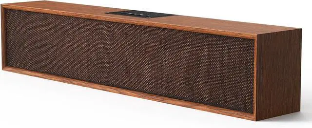 Main image of Retro Computer Speakers - Wooden Sound Bar with Bluetooth 5.3 & USB Connectivity | Universal Compatibility for PC, Desktop, Laptop, Monitor, Tablet Smartphone