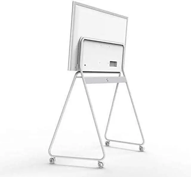 Alt view image 3 of 3 - 55'' Interactive Whiteboard Portable Stand, Four Lockable Wheels, Sleek Design for The Modern Office or Classroom (White) by DT