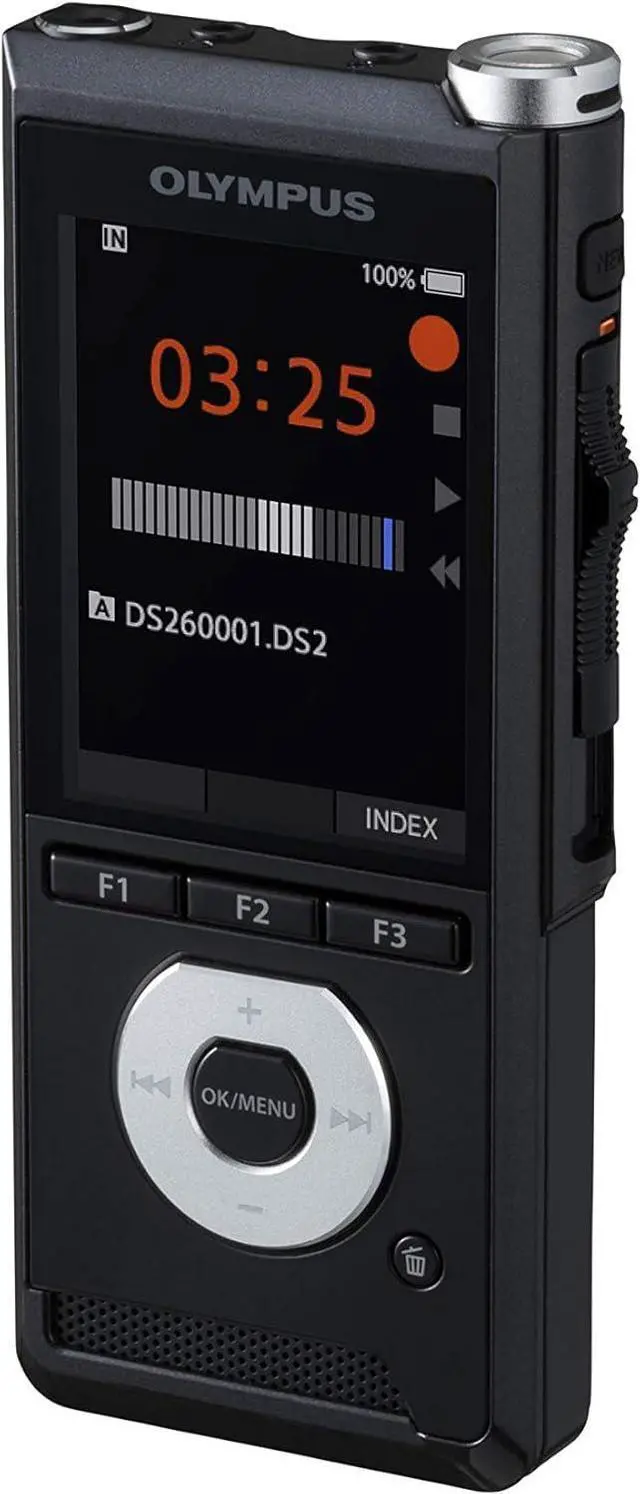 Main image of DS-2600 Digital Voice Recorder with Slide Switch & Dictation Management Software, DSS Pro, MP3, PCM, USB, External SD Card Slot + Internal Memory 2 GB by DT